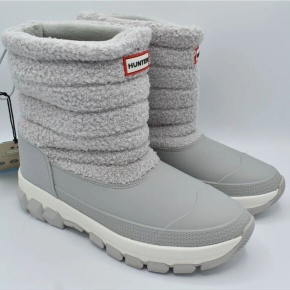 Hunter High Pile Fleece Short Snow Boot - Picture 5 of 12